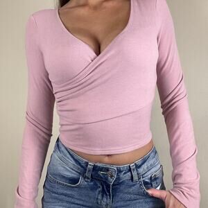Longsleeve wrap top so insanely